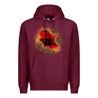 Burgundy christmas patch Premium Hoodie - JahusDesignShop