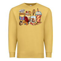 Antique Gold bakery coffee cups Premium Sweatshirt - Zillion Design Studio