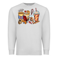 Dove Grey bakery coffee cups Premium Sweatshirt - Zillion Design Studio