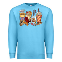 Ocean Blue bakery coffee cups Premium Sweatshirt - Zillion Design Studio