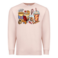 Pale Pink bakery coffee cups Premium Sweatshirt - Zillion Design Studio