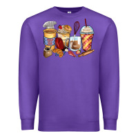 Purple bakery coffee cups Premium Sweatshirt - Zillion Design Studio