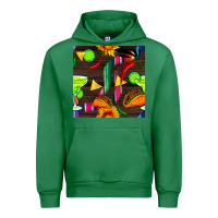 Emerald margarita and taco seamless pattern Urban Hoodie - BundleAndBundleShop