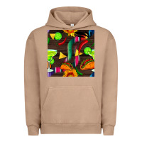 Pigment Burro margarita and taco seamless pattern Urban Hoodie - BundleAndBundleShop
