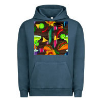 Pigment Midnight Navy margarita and taco seamless pattern Urban Hoodie - BundleAndBundleShop