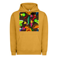 Pigment Peanut Butter margarita and taco seamless pattern Urban Hoodie - BundleAndBundleShop