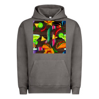 Pigment Tornado margarita and taco seamless pattern Urban Hoodie - BundleAndBundleShop