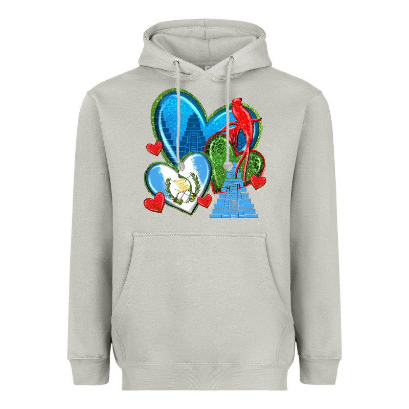 Guatemala Hearts Heavyweight Hoodie by texasbilliewilder | Teevron