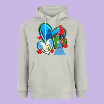 Guatemala Hearts Heavyweight Hoodie Designed By Texasbilliewilder