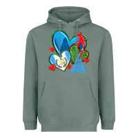 Sage guatemala hearts Heavyweight Hoodie - texasbilliewilder