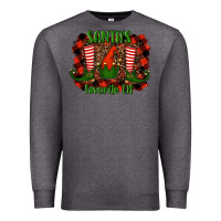 Charcoal Heather santa's favorite elf Premium Sweatshirt - RanaPortraitStore