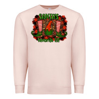 Pale Pink santa's favorite elf Premium Sweatshirt - RanaPortraitStore