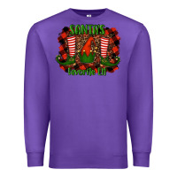 Purple santa's favorite elf Premium Sweatshirt - RanaPortraitStore