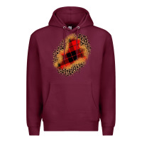 Burgundy christmas patch Premium Hoodie - JahusDesignShop
