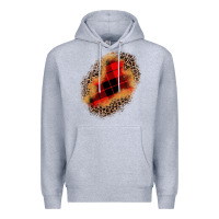 Heather Grey christmas patch Premium Hoodie - JahusDesignShop