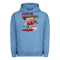 Pigment Pebble Blue valentines day memories come first Urban Hoodie - AdoDesignShop