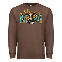 Chestnut show mom with cow mothers day Premium Sweatshirt - texasbilliewilder