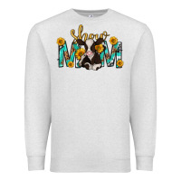 Oatmeal Heather show mom with cow mothers day Premium Sweatshirt - texasbilliewilder