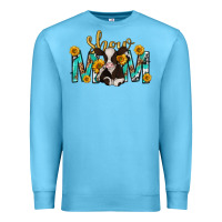 Ocean Blue show mom with cow mothers day Premium Sweatshirt - texasbilliewilder