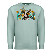 Seafoam show mom with cow mothers day Premium Sweatshirt - texasbilliewilder