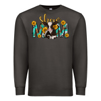 Smoke show mom with cow mothers day Premium Sweatshirt - texasbilliewilder