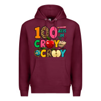 Burgundy 100 days of cray cray Premium Hoodie - Jasminsmagicworld
