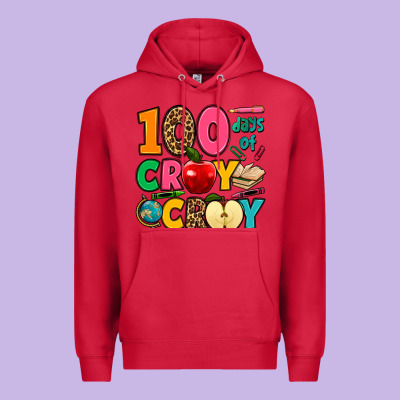 100 Days Of Cray Cray Premium Hoodie Designed By Jasminsmagicworld