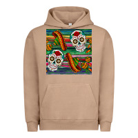 Pigment Burro sugar skull seamless pattern Urban Hoodie - BundleAndBundleShop