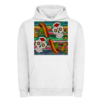 Sugar Skull Seamless Pattern Urban Hoodie | Teevron