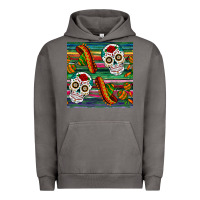 Pigment Tornado sugar skull seamless pattern Urban Hoodie - BundleAndBundleShop