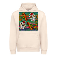 Sandshell sugar skull seamless pattern Urban Hoodie - BundleAndBundleShop