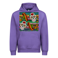 Tulip sugar skull seamless pattern Urban Hoodie - BundleAndBundleShop