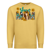 Antique Gold show mom with horse mothers day Premium Sweatshirt - texasbilliewilder