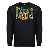 Black show mom with horse mothers day Premium Sweatshirt - texasbilliewilder