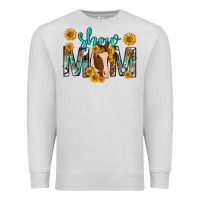 Dove Grey show mom with horse mothers day Premium Sweatshirt - texasbilliewilder