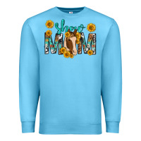 Ocean Blue show mom with horse mothers day Premium Sweatshirt - texasbilliewilder