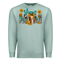 Seafoam show mom with horse mothers day Premium Sweatshirt - texasbilliewilder
