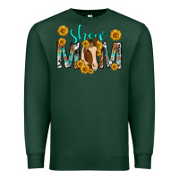 Sports Green show mom with horse mothers day Premium Sweatshirt - texasbilliewilder