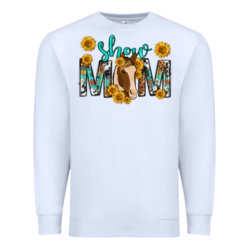 Show Mom With Horse Mothers Day Premium Sweatshirt by texasbilliewilder | Teevron