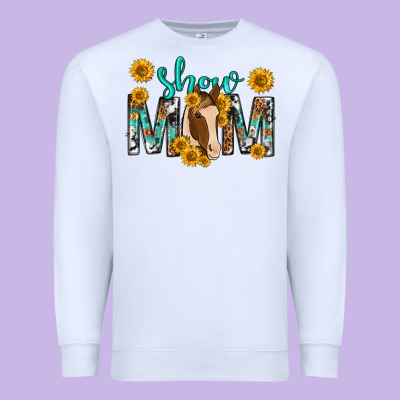 Show Mom With Horse Mothers Day Premium Sweatshirt Designed By Texasbilliewilder