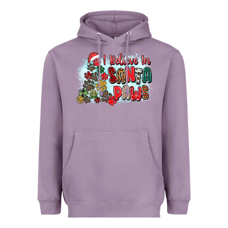 I Believe In Santa Paws Heavyweight Hoodie by Zillion Design Studio | Teevron