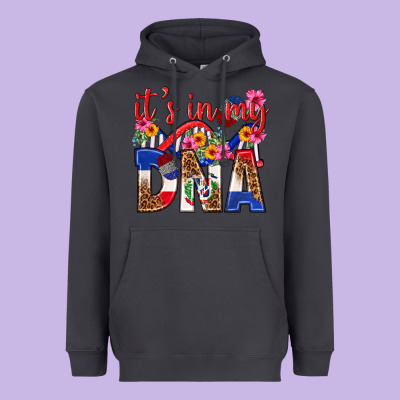 Its In My Dna Dominican Republic Heavyweight Hoodie Designed By Texasbilliewilder