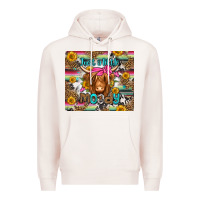 Pale Pink just a little moody long haired cow Premium Hoodie - Jasminsmagicworld