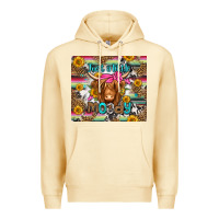 Pina Colada just a little moody long haired cow Premium Hoodie - Jasminsmagicworld