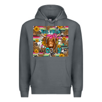 Rock just a little moody long haired cow Premium Hoodie - Jasminsmagicworld