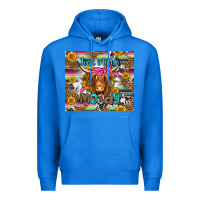 True Royal just a little moody long haired cow Premium Hoodie - Jasminsmagicworld