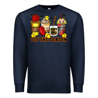 Navy tis' the season softball coffee cups Premium Sweatshirt - Zillion Design Studio