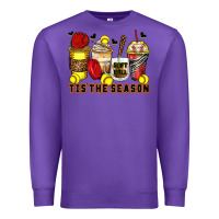 Purple tis' the season softball coffee cups Premium Sweatshirt - Zillion Design Studio