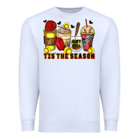Tis' The Season Softball Coffee Cups Premium Sweatshirt | Teevron