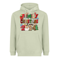 Matcha family christmas crew 2024 Heavyweight Hoodie - Zillion Design Studio
